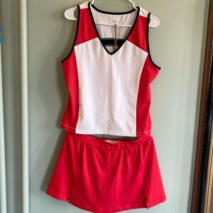 LBH Tennis Tank and Skirt Size XL